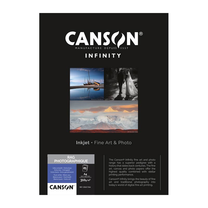 Canson Infinity Rag Photographique gr310  A4x10