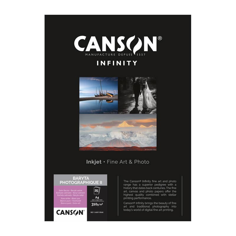 Canson Infinity Baryta Photographique II gr310  A2x25