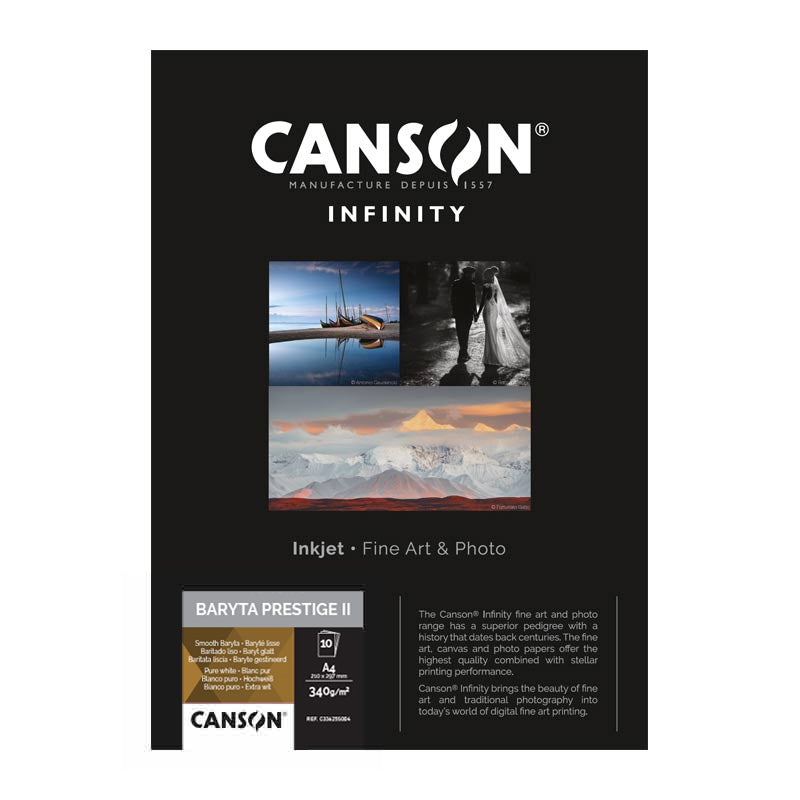 Canson Infinity Baryta Prestige gr340  A4x25