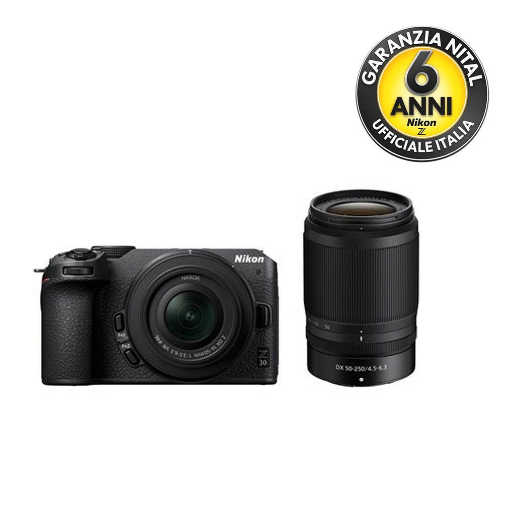 Nikon Z30 + 16-50mm + 50-250mm VR - Garanzia 6 anni Nital - A CASA TUA IN 3/4 GIORNI