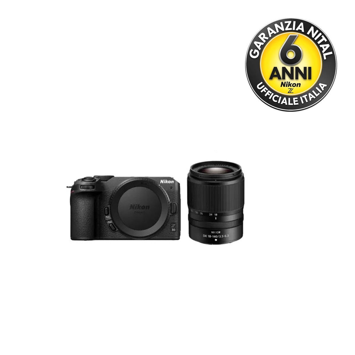 Nikon Z30 + Z 18-140mm VR + SD 64GB - Garanzia 6 anni Nital - A CASA TUA IN 3/4 GIORNI