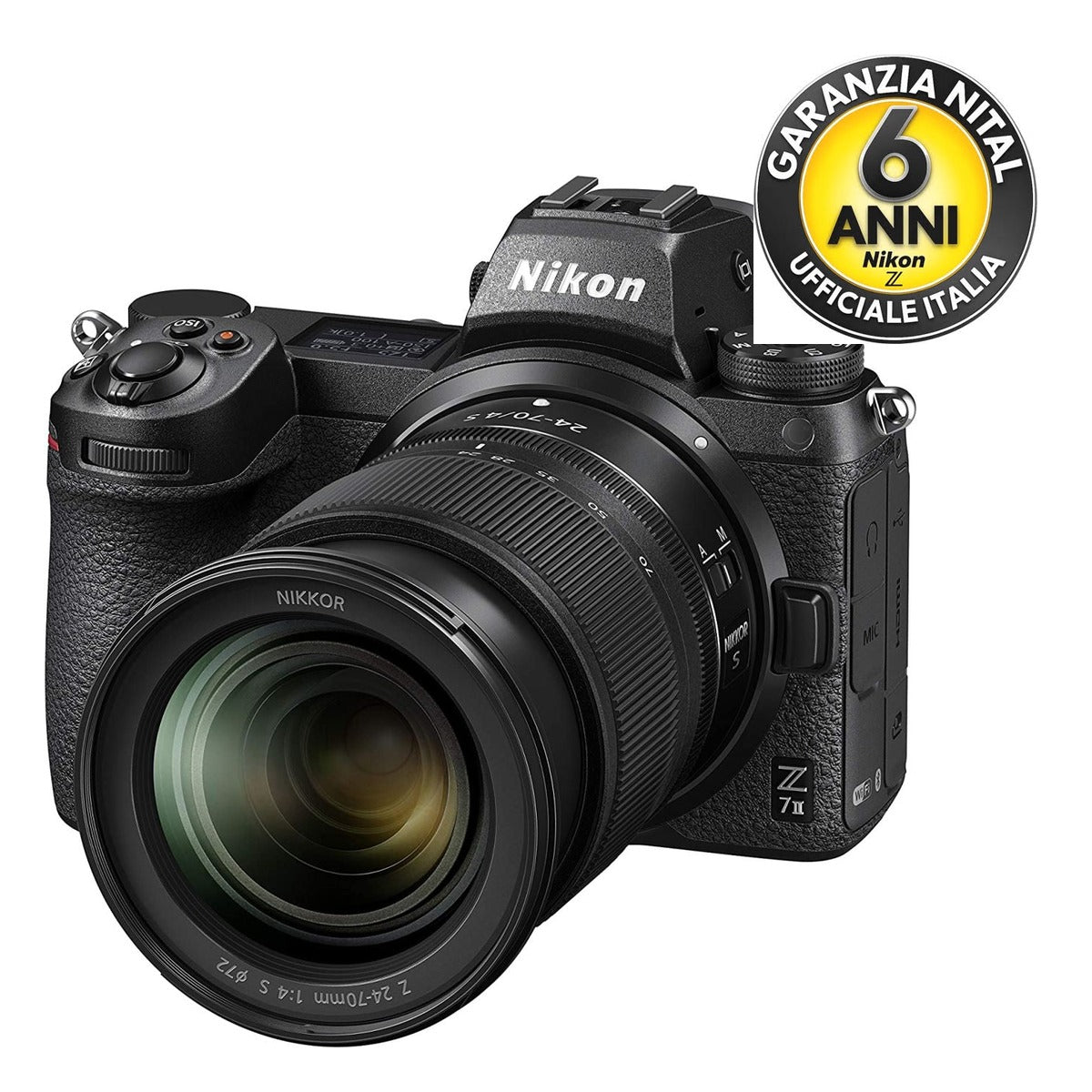 Nikon Z7 II + 24-70mm F4 S - Garanzia 6 anni Nital - A CASA TUA IN 3/4 GIORNI