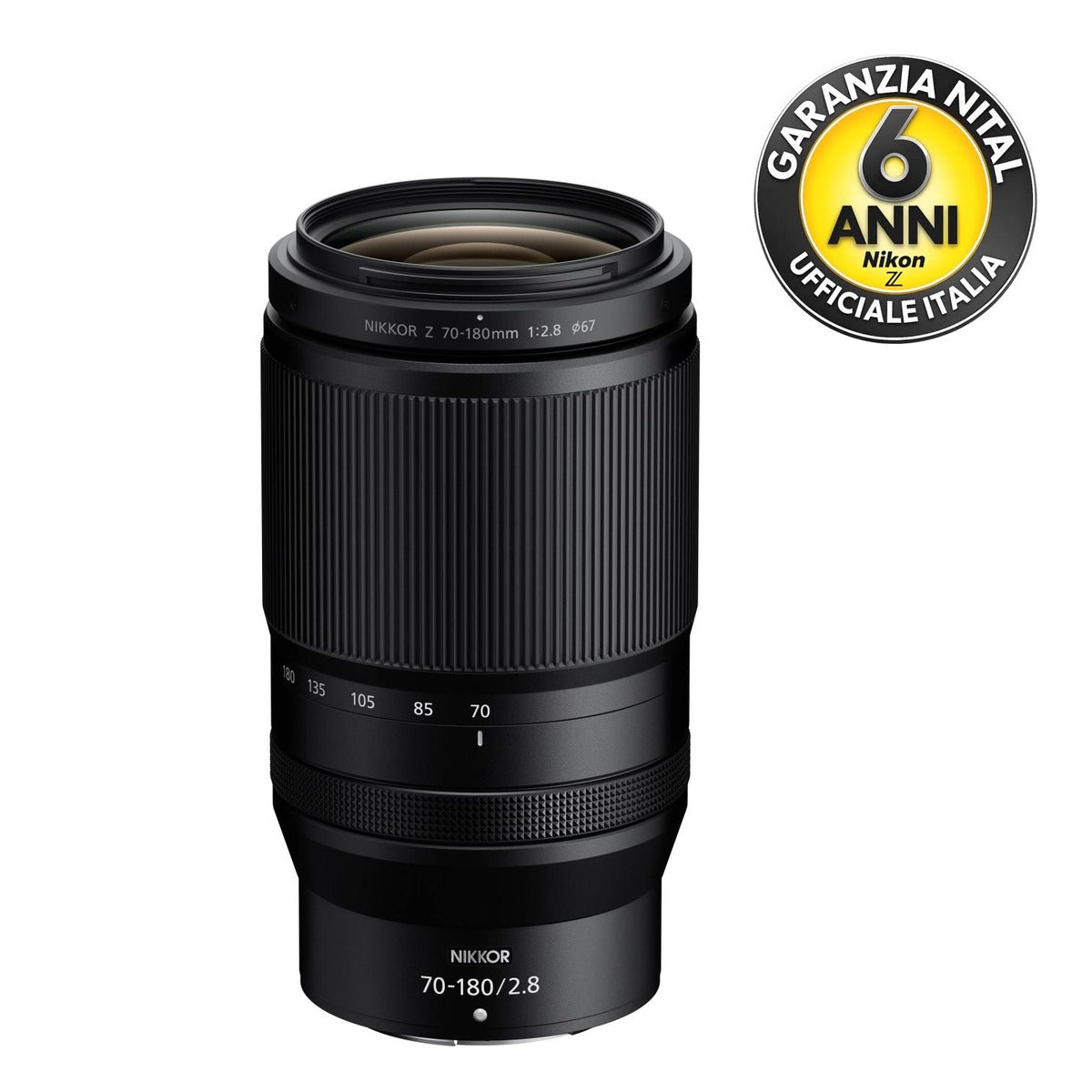 Nikkor Z 70-180mm f2.8 - Garanzia Nital 6 anni