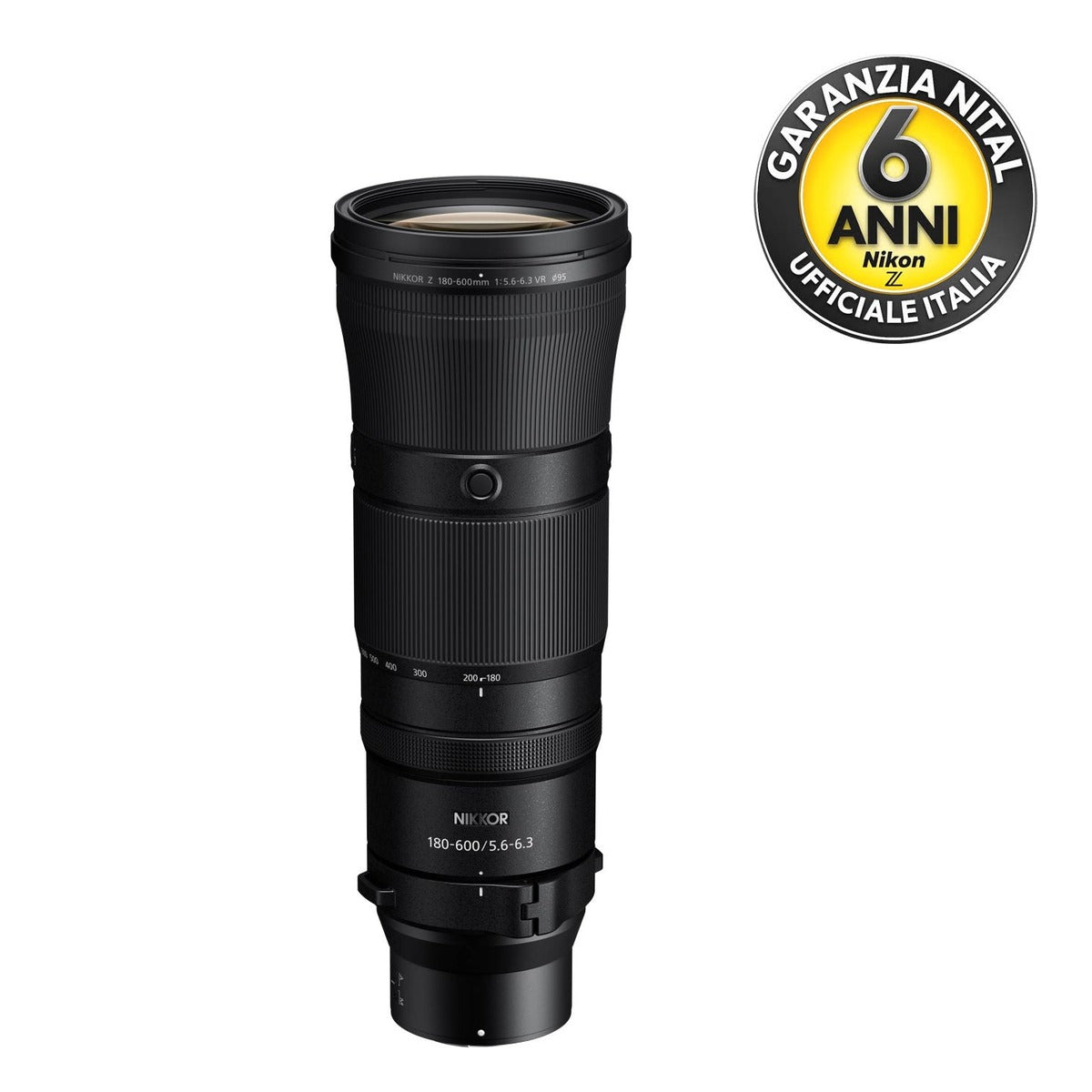 Nikkor Z 180-600mm f/5.6-6.3 VR - Garanzia Nital 6 anni