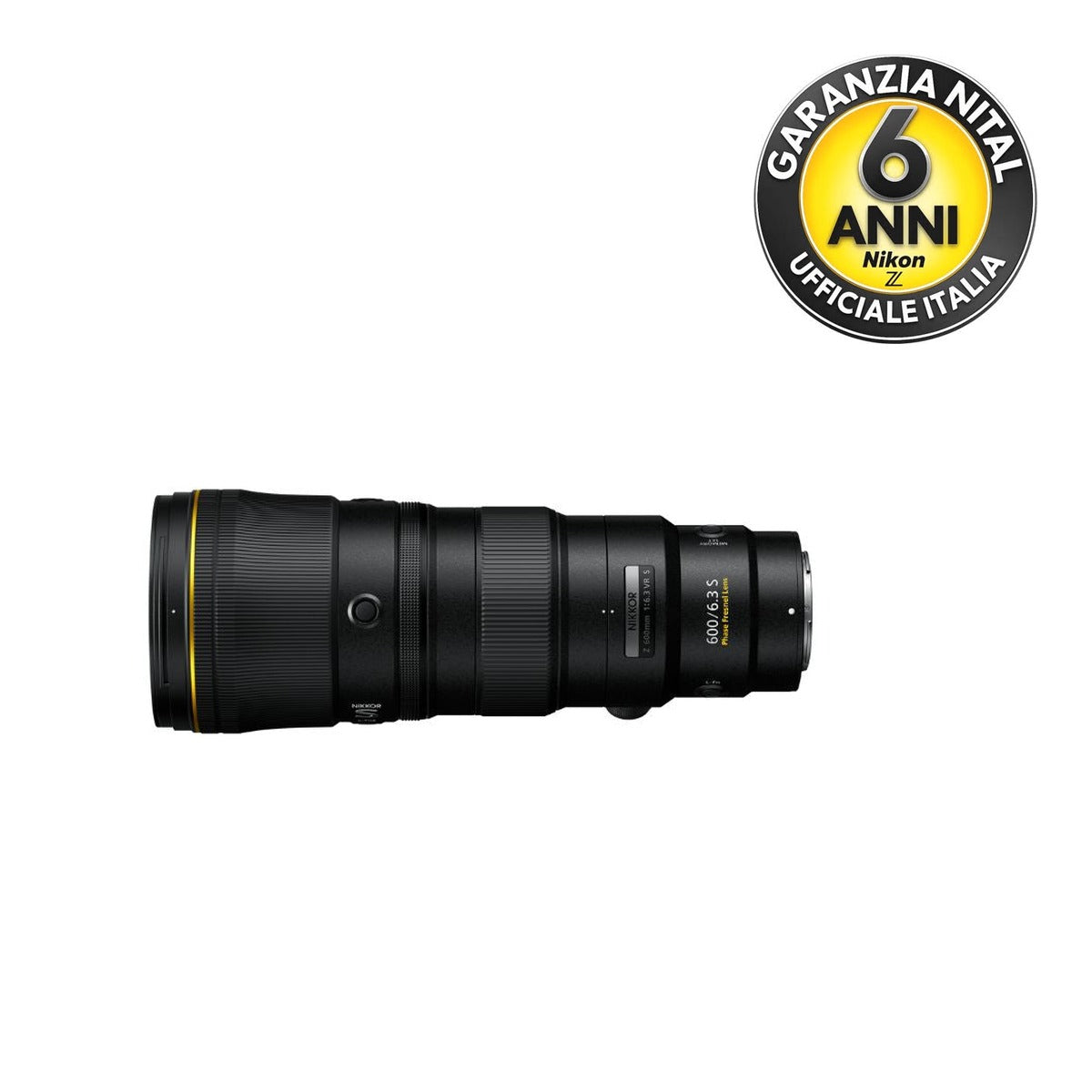 Nikkor Z 600MM F/6.3 VR S - Garanzia Nital 6 anni - A CASA TUA IN 3/4 GIORNI